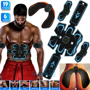 EMS Abdominal Muscle Core Toning Trainer ABS Stimulator Fat Burner Belly Shaper - Picture 1 of 82