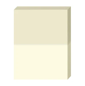 5.5 x 8.5 Cream Half Fold Greeting Cards, Uncoated, 80lb Cover (216gsm) - 50PK - Picture 1 of 2