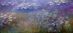 Reproducción de pintura de nenúfares de Oscar-Claude Monet - Imagen 1 de 3