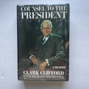 Sealed! New! 1st Ed “Counsel To The President" Memoir by Clark Clifford  1991 - Bild 1 von 5