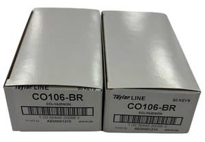 Ilco CO106 Schlüsselrohlinge 100 Schlüssel (2x 50 Stück) 1003M Messing Briefkastenschloss ungeschnitten USA - Bild 1 von 4
