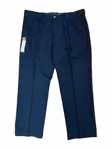 Haggar Men Cool 18 Performance No Iron Confort Waist 42W x 30L Pleat Classic Fit - Picture 1 of 8