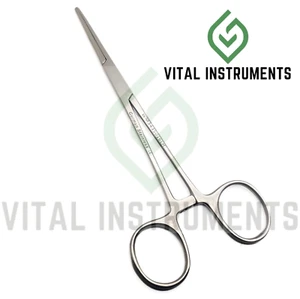 Fórceps de mano izquierda Crile 5,5" recto mate serrado herramienta dental quirúrgica alemana - Imagen 1 de 1