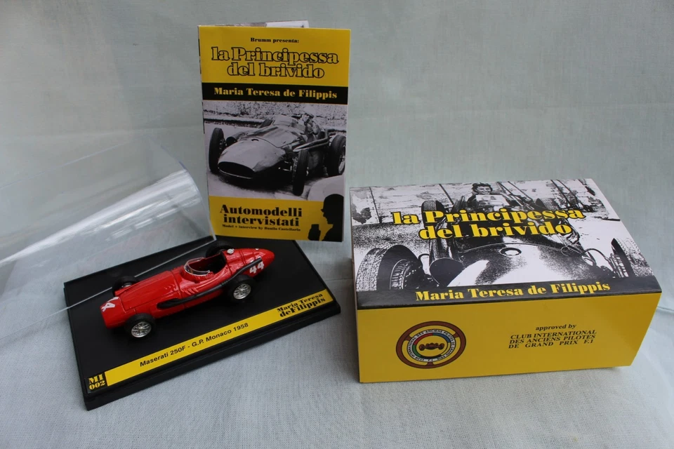 Brumm Maserati 250F F.1, scala 1/43, serie limit Club Internationale des Pilotes - Immagine 1 di 3