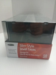 BELKIN 50er Pack Slim-Style Jewel Cases für CD / DVD / Videospiele Neu Versiegelt - Bild 1 von 4