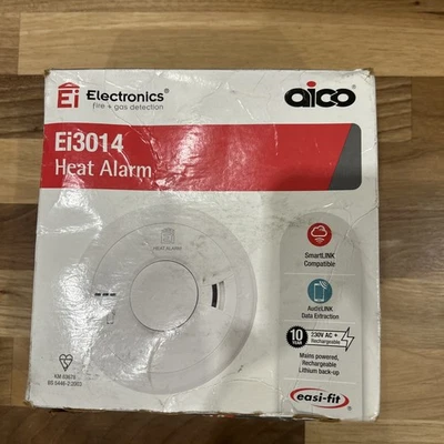 Aico Ei3014 Heat Alarm System Replacement July 2030 Brand New. - Image 1 of 3