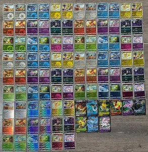 Pokemon Eevee Evolution 99card Set S-Chino gema pack2 cbb2c Holo Casi Nuevo - Imagen 1 de 2