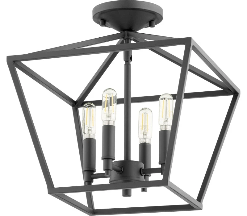 Quorum 304-13-69 Gabriel Semi Flush, 4-Light 240 Total Watts, Noir - Image 1 of 1