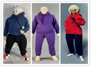 1/12 Hombre Sudadera con Capucha Suéter Abrigo Pantalones Pantalones Ropa Ajuste 6""SHF CF Figura de Acción - Imagen 1 de 10