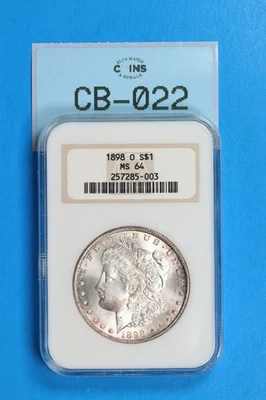 1898-O $1 MORGAN SILVER DOLLAR NGC MS64 TYPE COIN CB-022 - Image 1 of 2