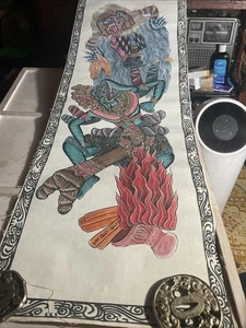Pittura di Bali, pittura batuan balinese, DW KT Raka Batuan, 30 x 10 pollici, - Foto 1 di 24