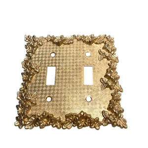 Vintage Edmar Stil American Tack & Hardware Messing Lichtschalter Abdeckplatten - Bild 1 von 5