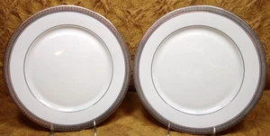 2 MIKASA Bone China PALATIAL PLATIN verkrustet L3235 10 3/4" Speiseteller - Bild 1 von 3