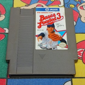Bases Loaded 3 (Nintendo NES) Authentic, Cleaned/Tested Game Ryne Sandberg