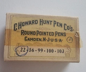 Vtg C. Howard Hunt Pen Co. Round Pointed Pens, No 22 Lot Of 50 Pieces - Picture 1 of 9