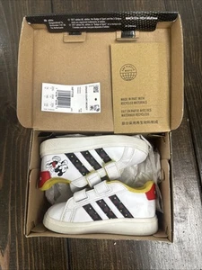 Adidas Unisex-Kind Kleinkind Grand Court 2.0 Tennisschuhe US Größe 7K Mickey Mouse - Bild 1 von 17