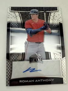 Roman Anthony 2025 Leaf Metal Baseball Silver AUTO 19/49 RC - Bild 1 von 2