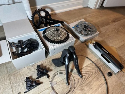 NEW Shimano GRX RX820 Complete Gravel Groupset 1x12 Speed 40T 10-45T 172.5 Crank - Image 1 of 4