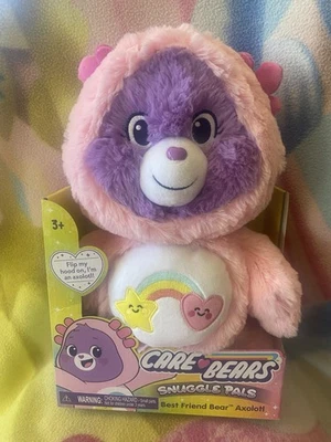 NIB FLIP MY HOOD SNUGGLE PALS PAL BEST FRIEND AXOLOTL RETRO CARE BEAR 1980s TOY - image 1 of 3