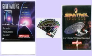 Star Trek: GENERATIONS - Ramada Inn PROMOTIONAL ITEMS: Standee, Catalog, Cards! - Picture 1 of 5