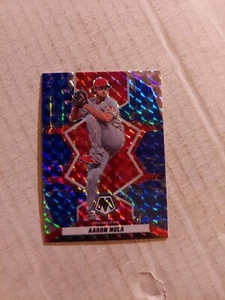 2022 MOSAIC BASEBALL AARON NOLA BLUE PRIZM #93 - Picture 1 of 2