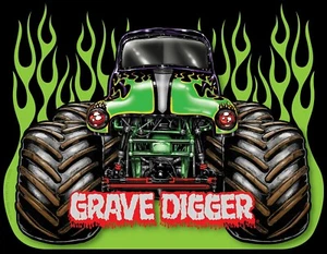 Grave Digger Iron On Transfer For T-Shirt + Other Light & Dark Color Fabrics #1 - Bild 1 von 4