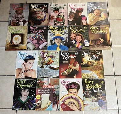18 x Vintage 1980’s Busy Needles Magazines (Consecutive Issues From 81-98) - Image 1 of 4