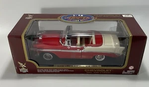1956 Chevrolet Bel Air 1:18 Scale Die Cast with Box Road Legends Red - Picture 1 of 3