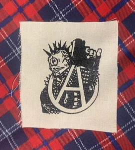 Anarchism DIY Patch- Punk Crust Black Flag Off Leftover Crack Germs - Picture 1 of 1