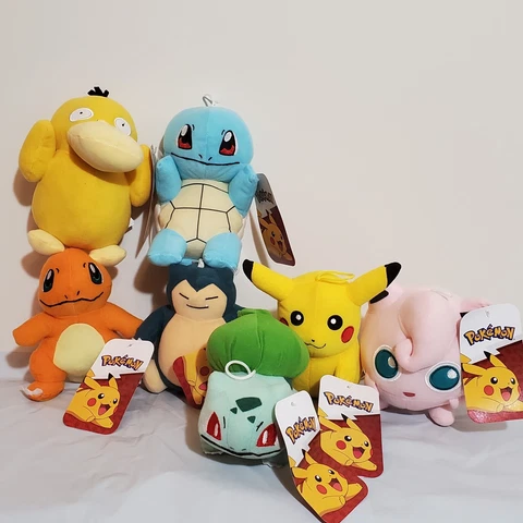 Pokemon Pikachu Squirtle Charmander Bulbasaur Plush Stuffed Animal 6" Toy New Cover