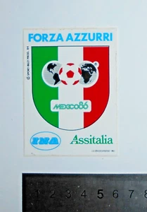 ORIGINAL VINTAGE AUFKLEBER STICKER AUFKLEBER FORCE AZZURRI MEXICO 86 - Bild 1 von 1