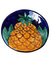 Talavera mexican pottery Pineapple fruit handpainted plate trinket dish 6"