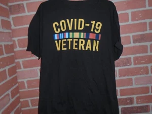 COVID 19 VETERAN FUNNY MENS MILITARY STYLE TSHIRT - Picture 1 of 4