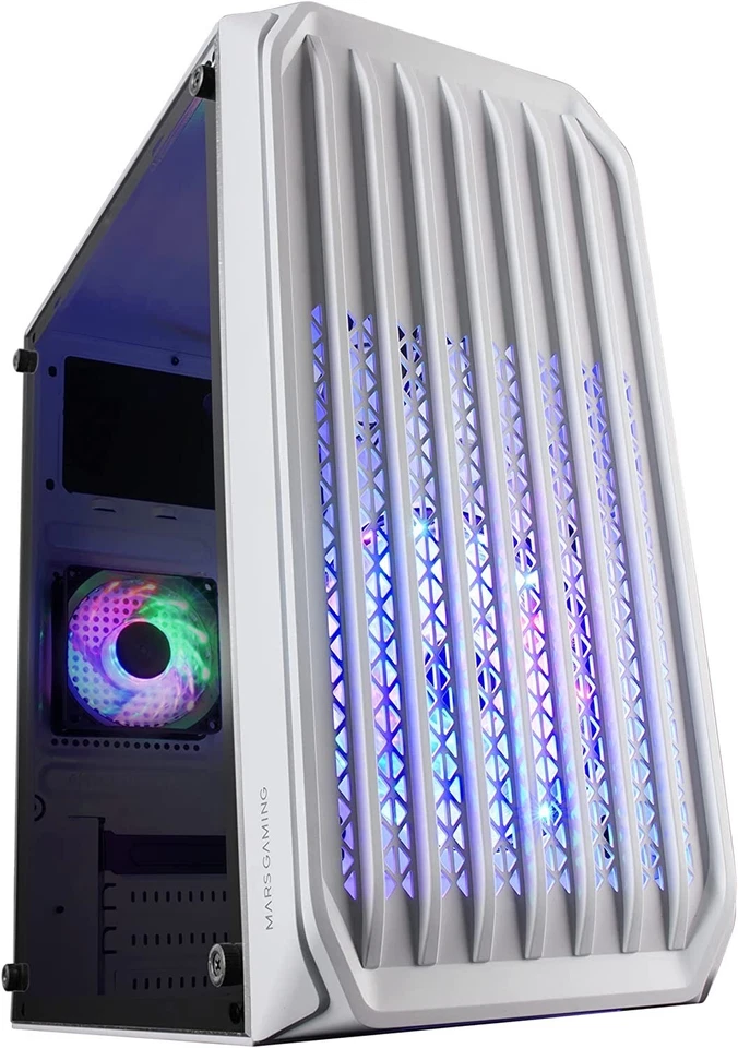 Compact Gaming Case PC con Parete Trasparente Micro ATX Illuminazione FRGB e ITX - Immagine 1 di 4