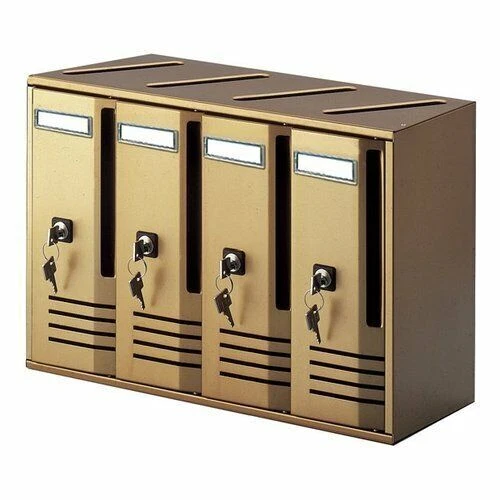 Alubox 27360-10 Cassette Postali 4 Posti - Bronzo
