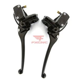 1 par de palancas hidráulicas depósito cilindro maestro embrague freno motocicleta - Imagen 1 de 9