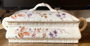 RAR! John Maddock And Sons Blau/Lavendel Floral Halbporzellan - Bild 1 von 15