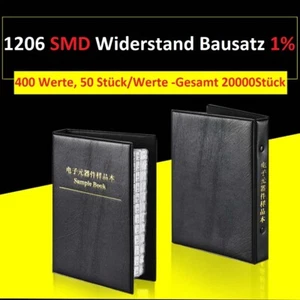 1206 SMD Widerstände Sortiment Bausatz ±1% SMT Widerstand Musterbuch, 400 Werte - Picture 1 of 7
