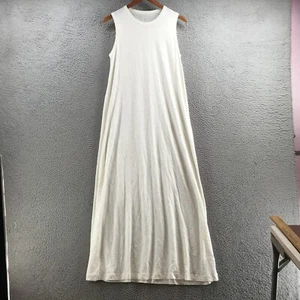 NKD Maxi Long Dress Women S White Sleeveless Pullover Crew Neck Casual Classic - Imagen 1 de 14