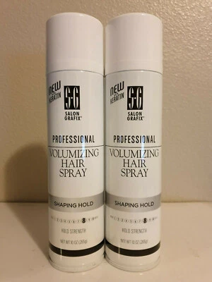 Lot of 2 - Salon Grafix Professional Volumizing Hair Spray Shaping Hold #8 - Image 1 of 2