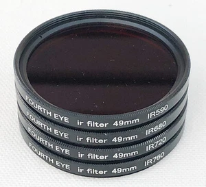 FOURTH EYE 49mm IR Infrared Filter - 590nm, 680nm, 720nm or 760nm - UK Seller! - Picture 1 of 22