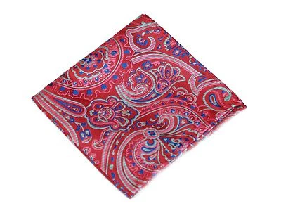 Lord R Colton Masterworks Pocket Square - St Ives Ruby Red Silk - $75 Retail New - Image 1 of 3