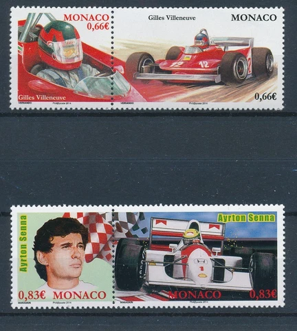 [BIN15747] Monaco 2014 Racing good set of stamps very fine MNH Cover