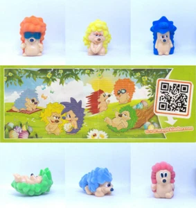 Kinder Ferrero Minifigures: Cuddly Easter Hedgehogs Series (2015) - Complete set - Picture 1 of 7