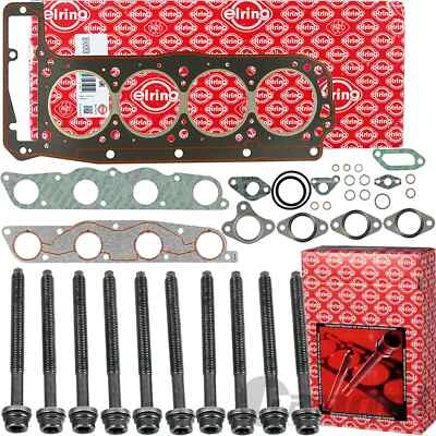 ELRING ZYLINDERKOPFDICHTUNG-SATZ + SCHRAUBEN für 2.3 MERCEDES 190 W201 W124 - Bild 1 von 3
