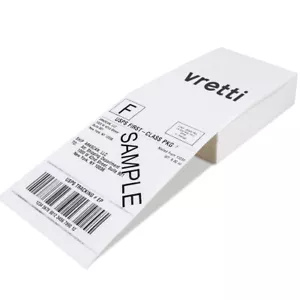 VRETTI 500 4x6 Fandfold Direct Thermal Shipping Labels for Rollo, Zebra Printer - Picture 1 of 7