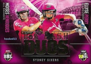 17-18 Henriques Perry BBL Big Bash DUOS SUBSET Card Sydney Sixers #TD-07 - Imagen 1 de 2