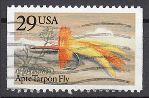 USA timbrato pesca sport pesca pescatore pescatore esca apte tarpon fly / 14570 - Foto 1 di 1