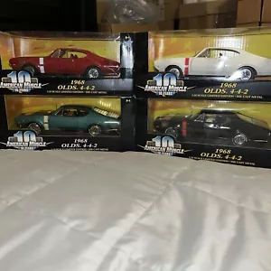1968 Olds 442 American muscle 10 Years Ertl (4) RED/ White/Blue/Black 1:18 - Picture 1 of 10