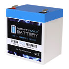 Batterie de remplacement lithium Mighty Max 12V 5AH compatible avec ExpertPower EP125